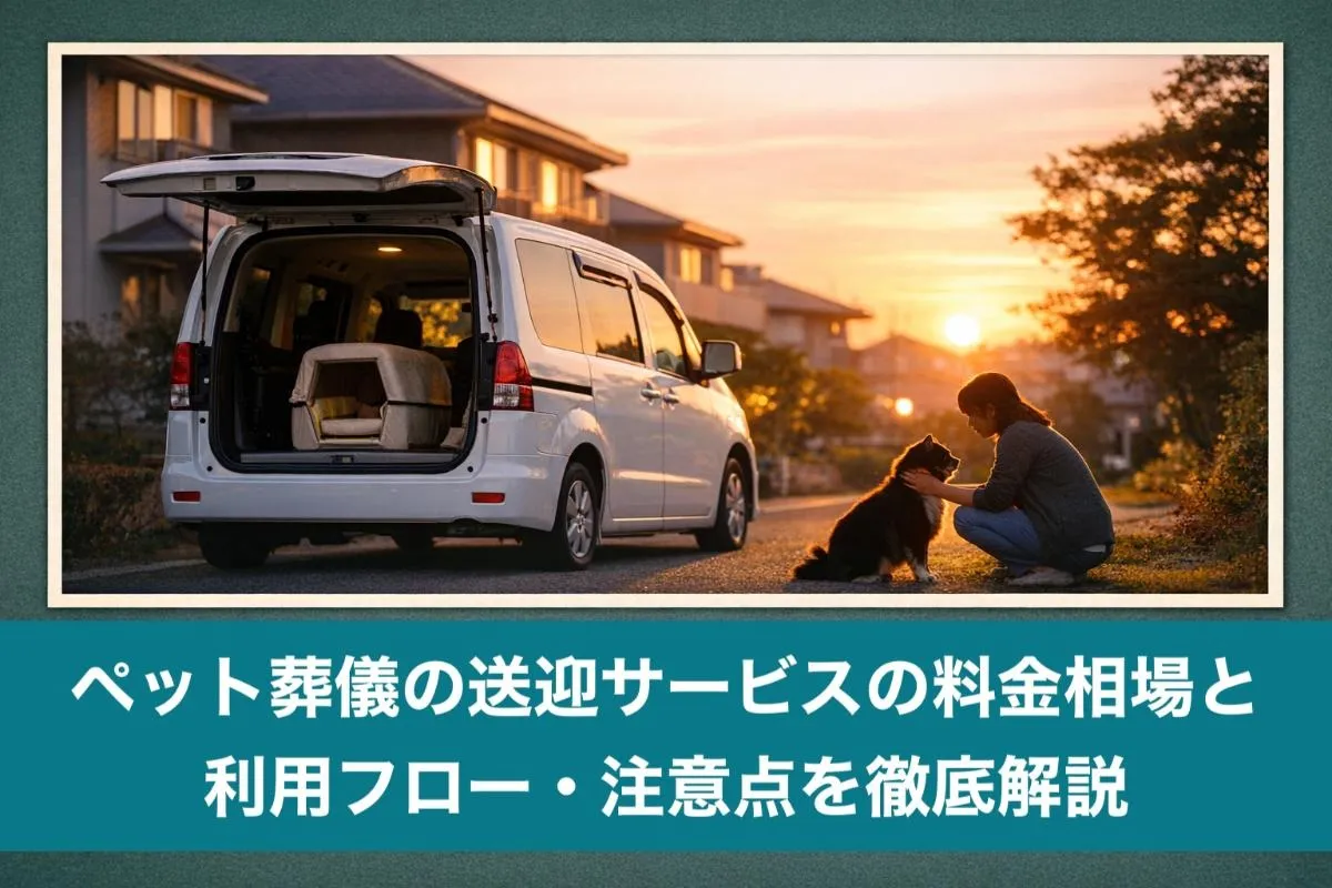 ペット葬儀の送迎サービスの料金相場と利用フロー・注意点を徹底解説
