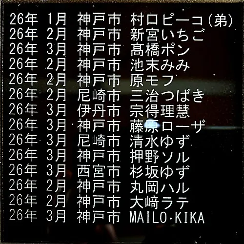 ペット霊園をご利用いただいている皆様、合同墓地のお名前のメモ...