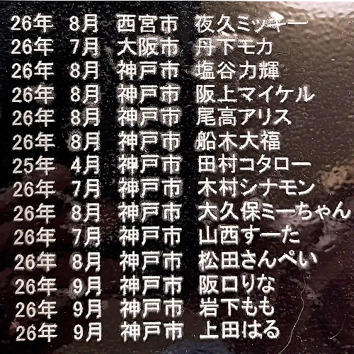 大切な家族であるペットたちの記憶を、特別なメモリアルプレート...